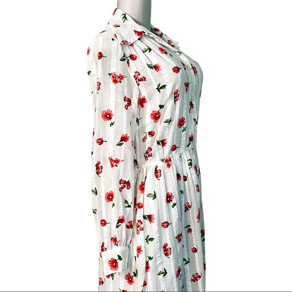 Vintage 70s Avalon Maxi Shirt Dress SZ 10 - Picture 9 of 14